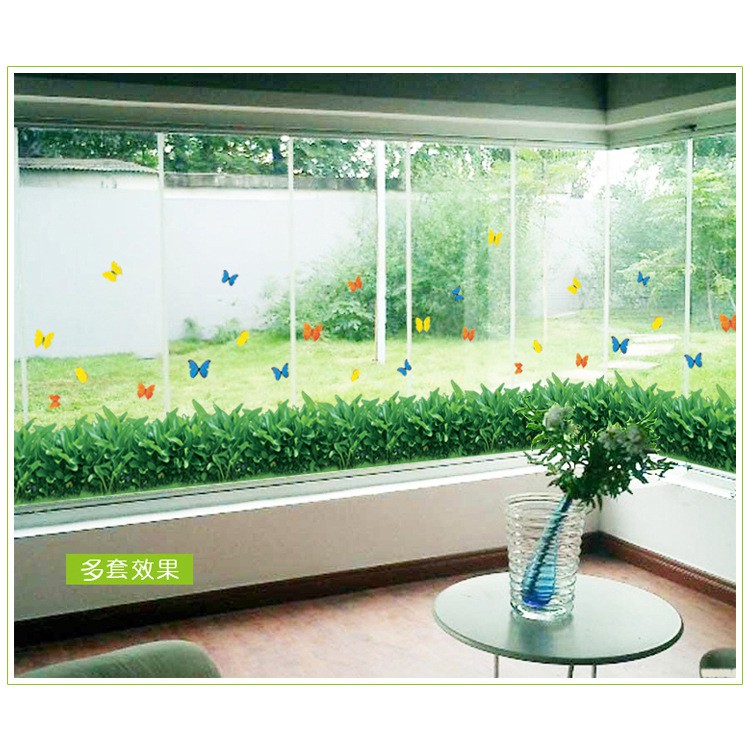 RELIZA WALL STICKER RUMPUT HIJAU GREEN GRASS GARDEN STIKER DINDING AY7185