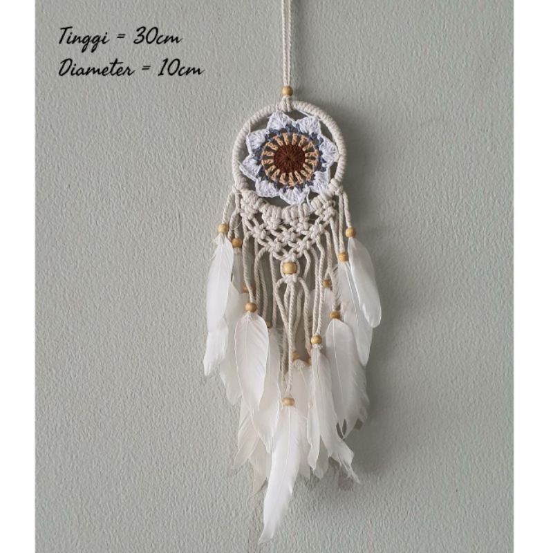 hiasan mobil wall decor hiasan dinding  dream catcher macrame