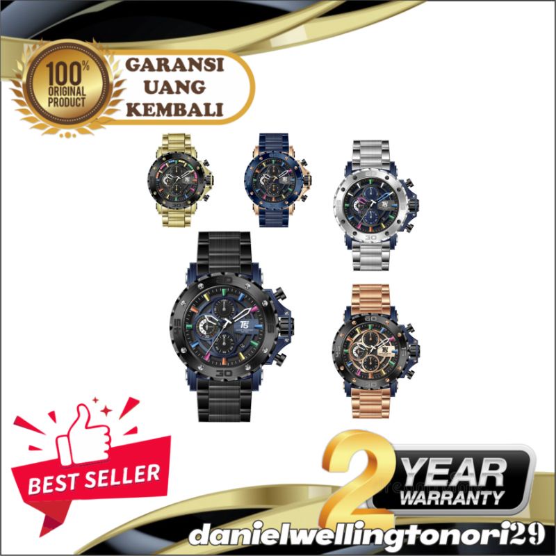 JAM TANGAN PRIA WANITA | RANTAI | KULIT | KARET | MURAH | pria T5 H 3702 ori include box paper bag -