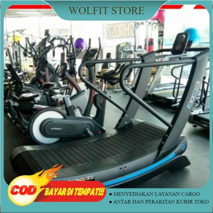 Alat Olahraga Fitness Gym - Treadmill Manual Komersial Curve ID3000