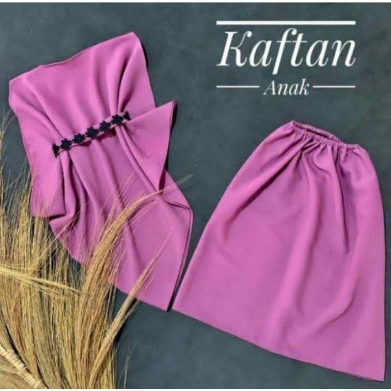 kaftan anak perempuan 1-3 tahun/outfit anak perempuan/set outer kaftan bayi/ootd anak perempuan