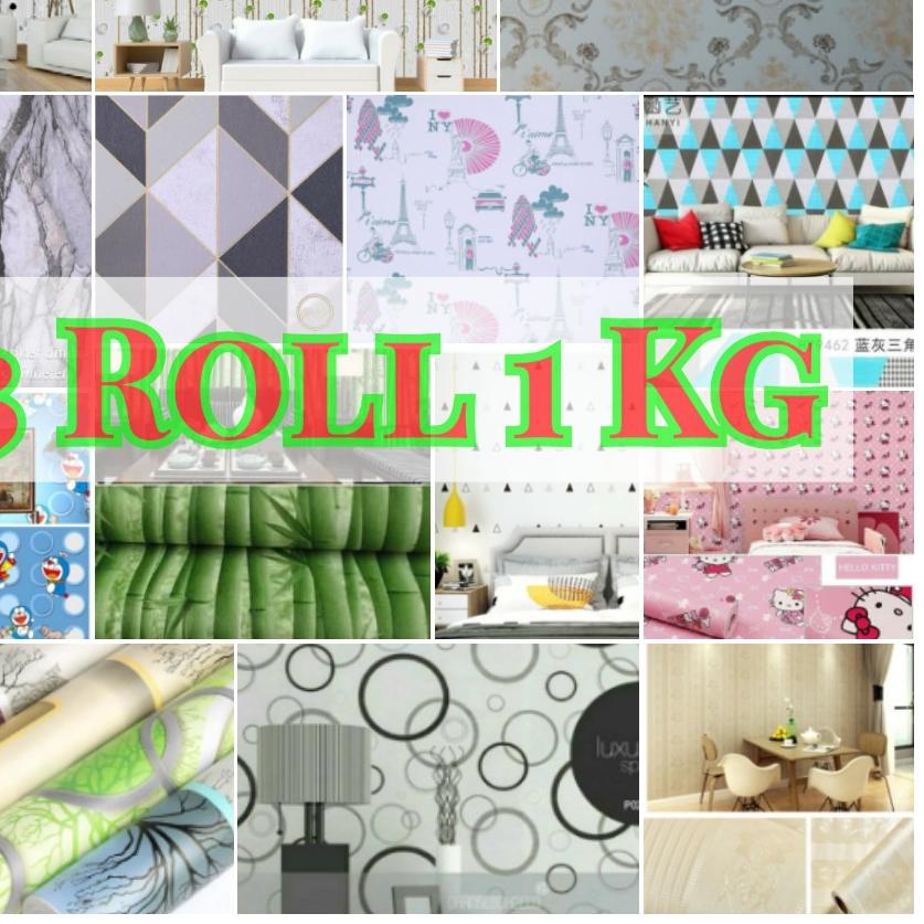 ➼ Walpaper Lem Dinding - Wallpaper Stiker Dinding - Wallpaper Tembok Kamar Tidur Ruang Tamu - Dapur
