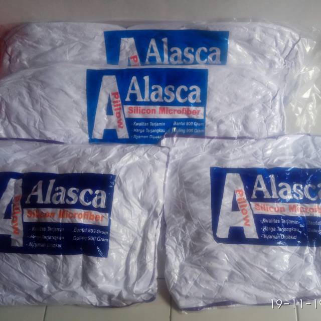 Bantal dan guling alasca 2 set (2 bantal dan 2 guling)