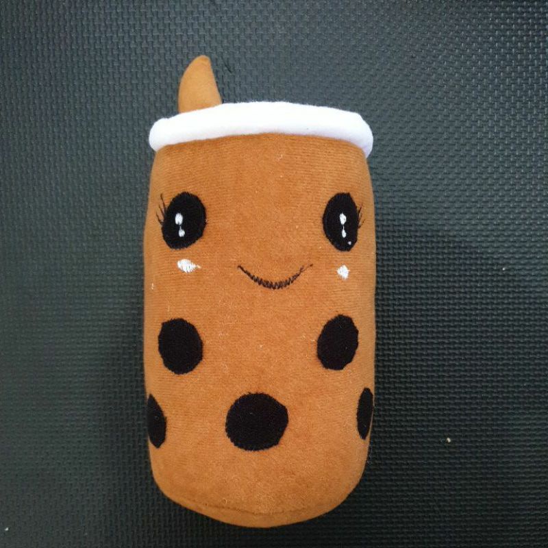 Pop It Boba Cup Macaron & Boneka Boba 25cm | Popit Makaron Boba-BOBA 25CM (COKLAT)