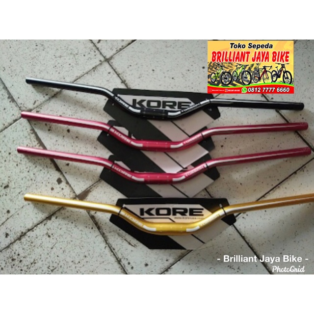 Handlebar Sepeda  KORE  Panjang 800mm Rise 50 Warna Gold 