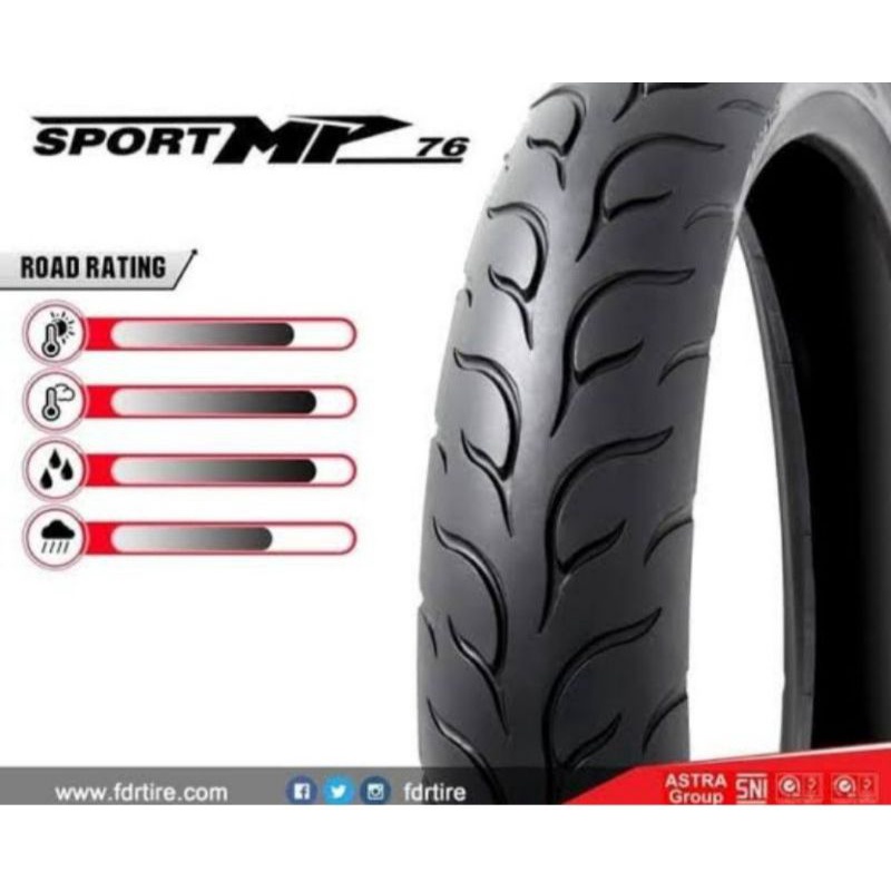 FDR Tubeles Ban Motor FDR 90 80 17 / MP76 Balap Racing Tire Soft