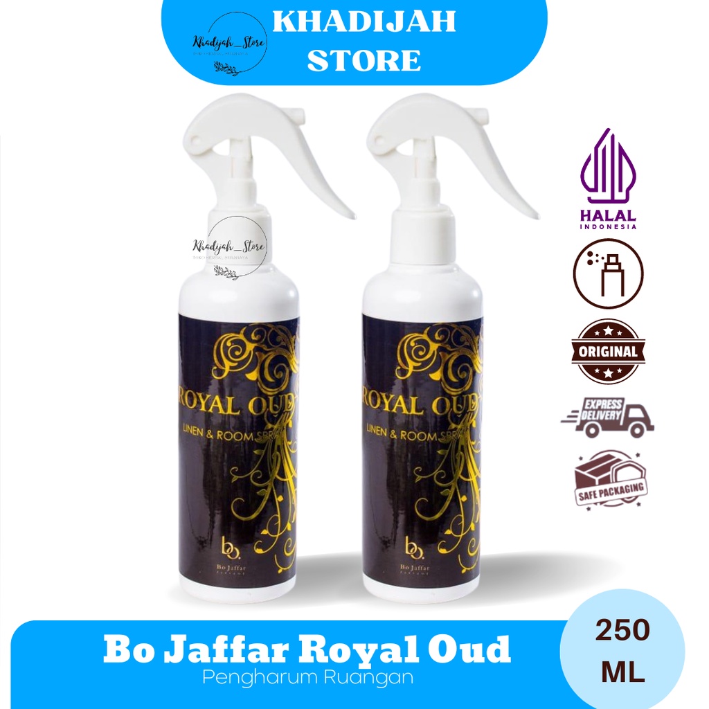 Pengharum Ruangan Bo Jaffar Royal Oud Linen & Room Spray / Parfum Ruangan Arab Karpet Arabian [SPRAY