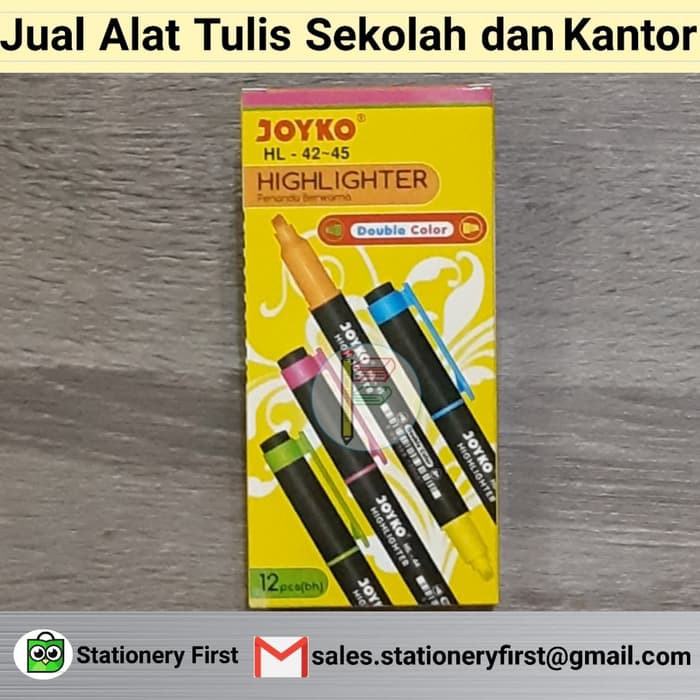 

Stabilo Pulpen - Stabilo Warna Warni - Highlighter Stabilo Joyko Hl42-45 (2 Sisi) - Putih Produk
