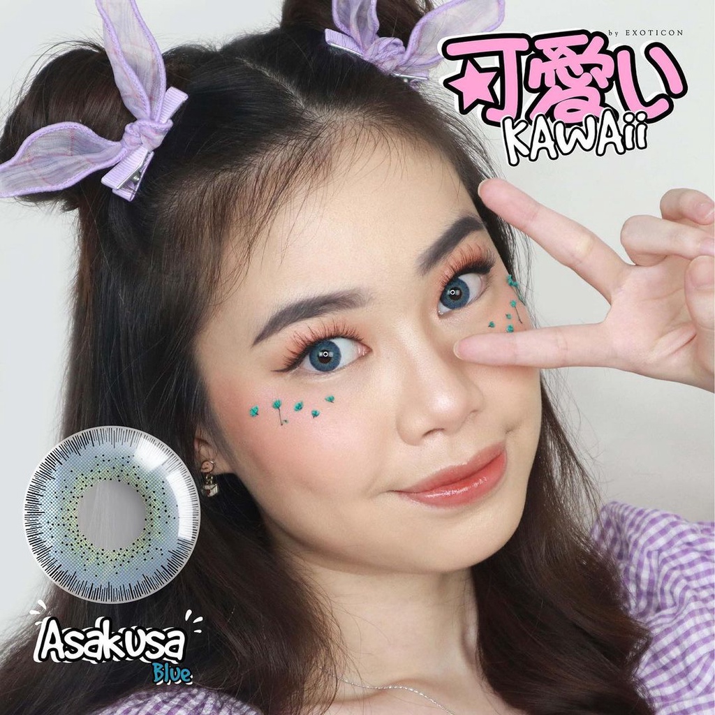 Softlens X2 KAWAII DIA 14.50mm MINUS (-3.25 s/d  -6.00) softlen /softlense /Lensa  Kontak/BS