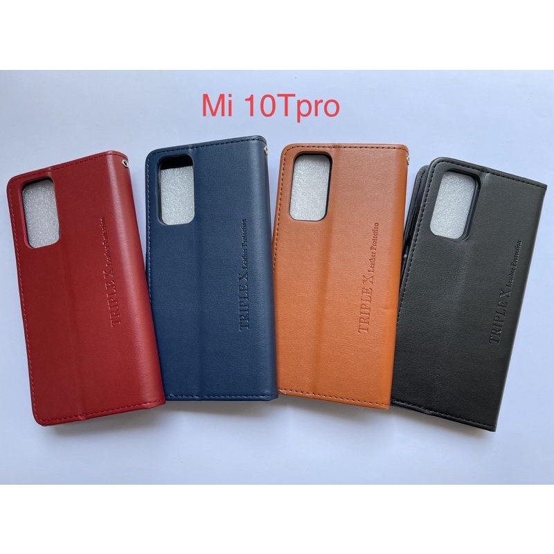 Leather Wallet Flip New Mi 10t Pro