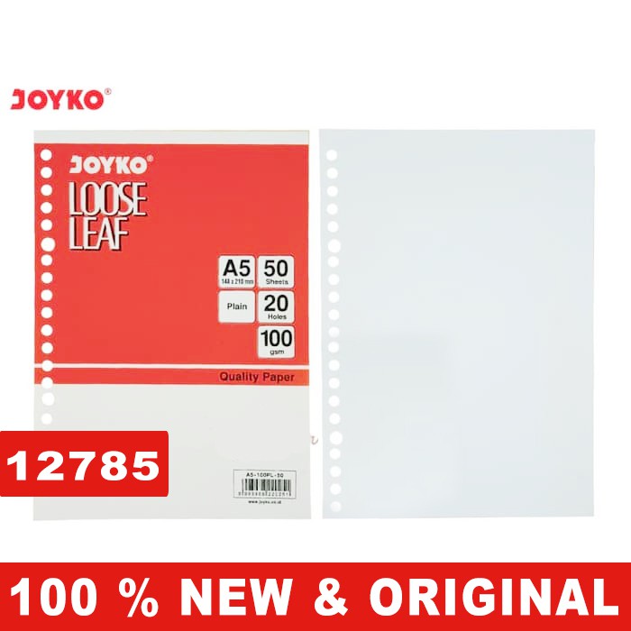 

Refill Loose Leaf Joyko Polos A5 100GSM 50 sheet