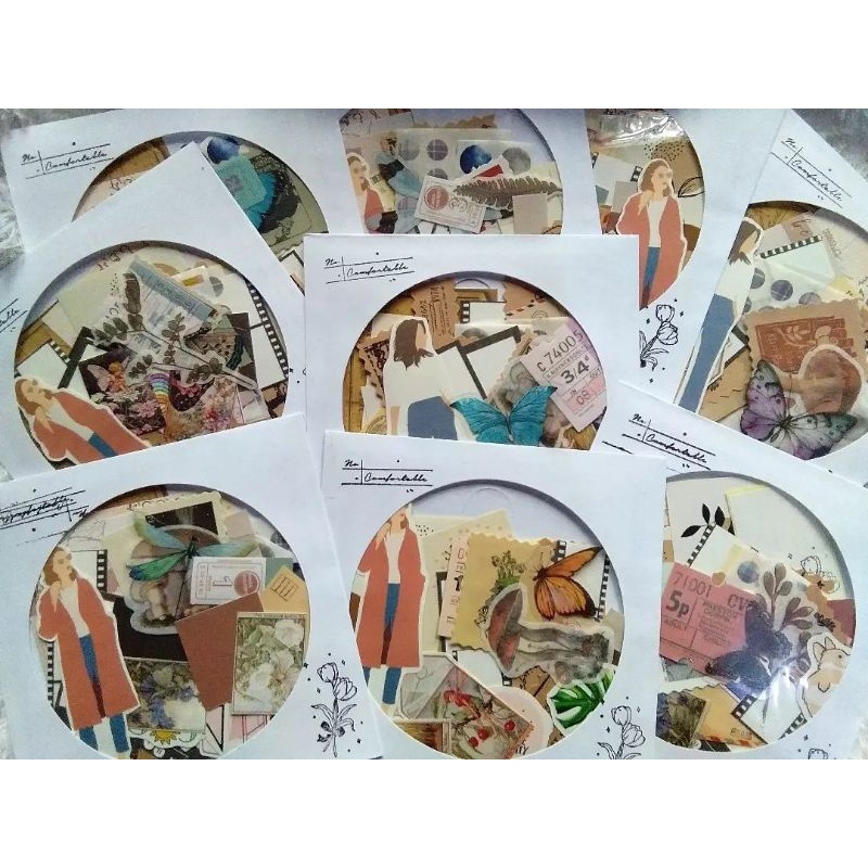 

READY STOCK Journaling Kit Vintage Aesthetic Kawaii - Sticker Bag Series Vol 3