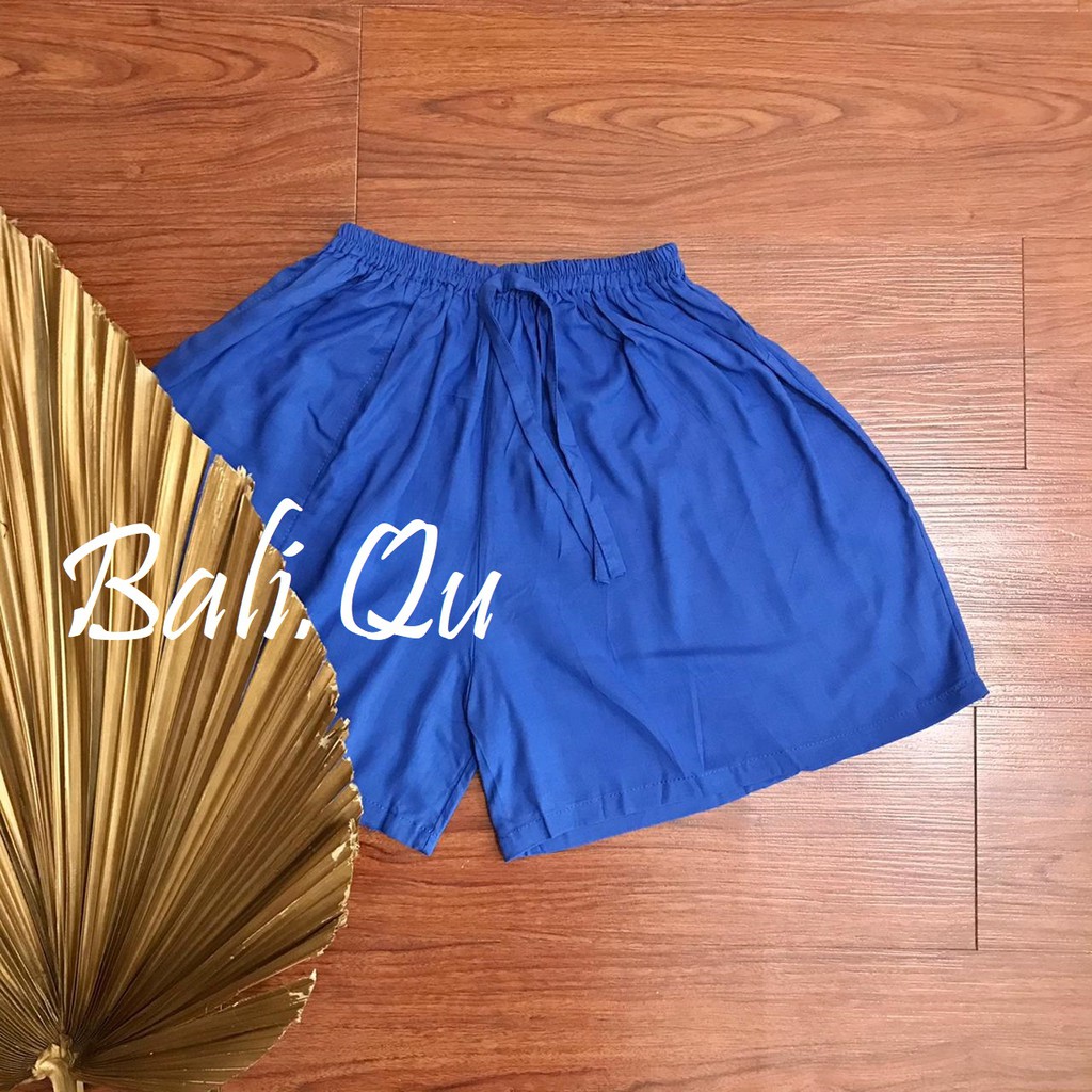 Celana Pendek Bali Polos Part 1-BIRU TUA