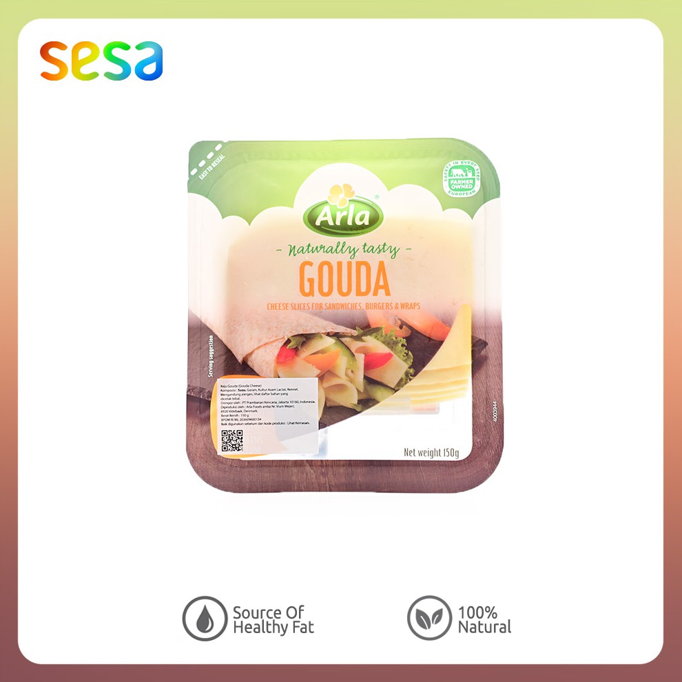

Arla - Keju Gouda Naturally Tasty Cheese 150 g