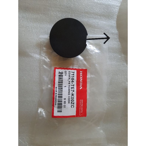 cover tutup towing tali derek hook bumper bemper depan honda mobilio tipe E 2014 2015 2016 2017 2018