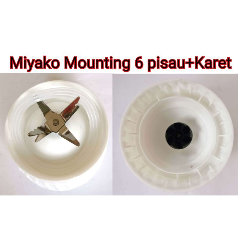 Miyako Mounting Blender Pisau 6 + Karet