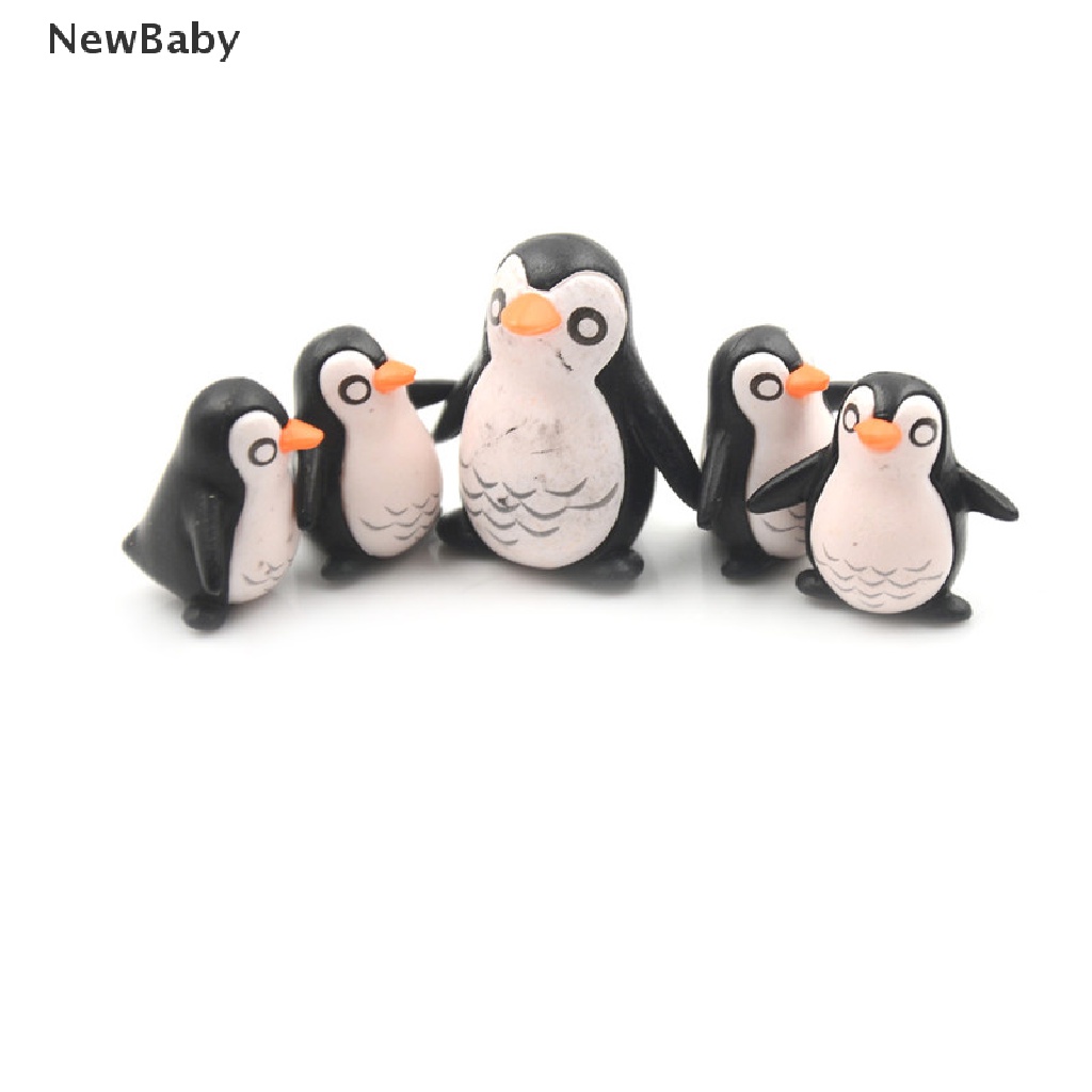 Newbaby 5Pcs Miniatur Pinguin DIY Untuk Dekorasi Rumah Boneka