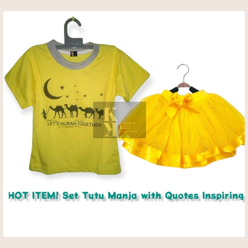 [READY STOCK] One Set Tutu Manja with Quotes Inspiring/ Rok Tutu Dewasa