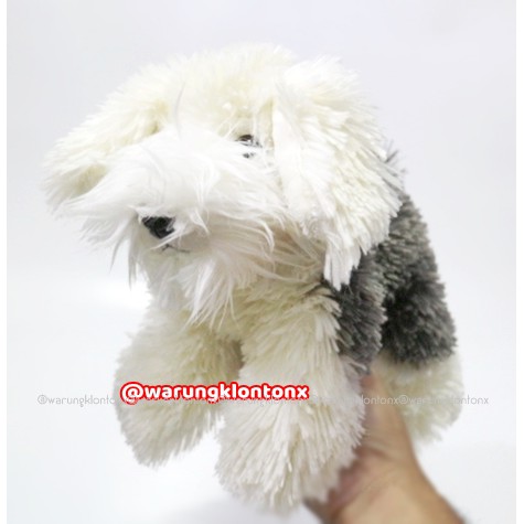 Boneka Anjing Old English Sheepdog Plush Toys Kualitas Export
