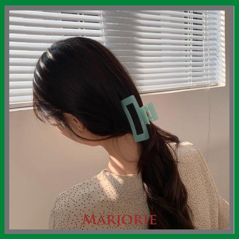 Geometri Jepit Rambut Korea Fashion Gripping Plate Hair Headdress Elegant Large Hairpin Aksesoris Rambut-MJD