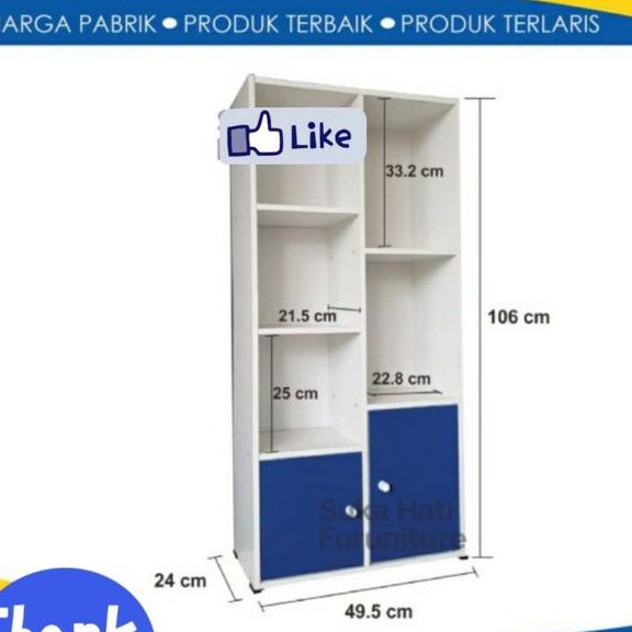 rak serbaguna rak buku 7 susun