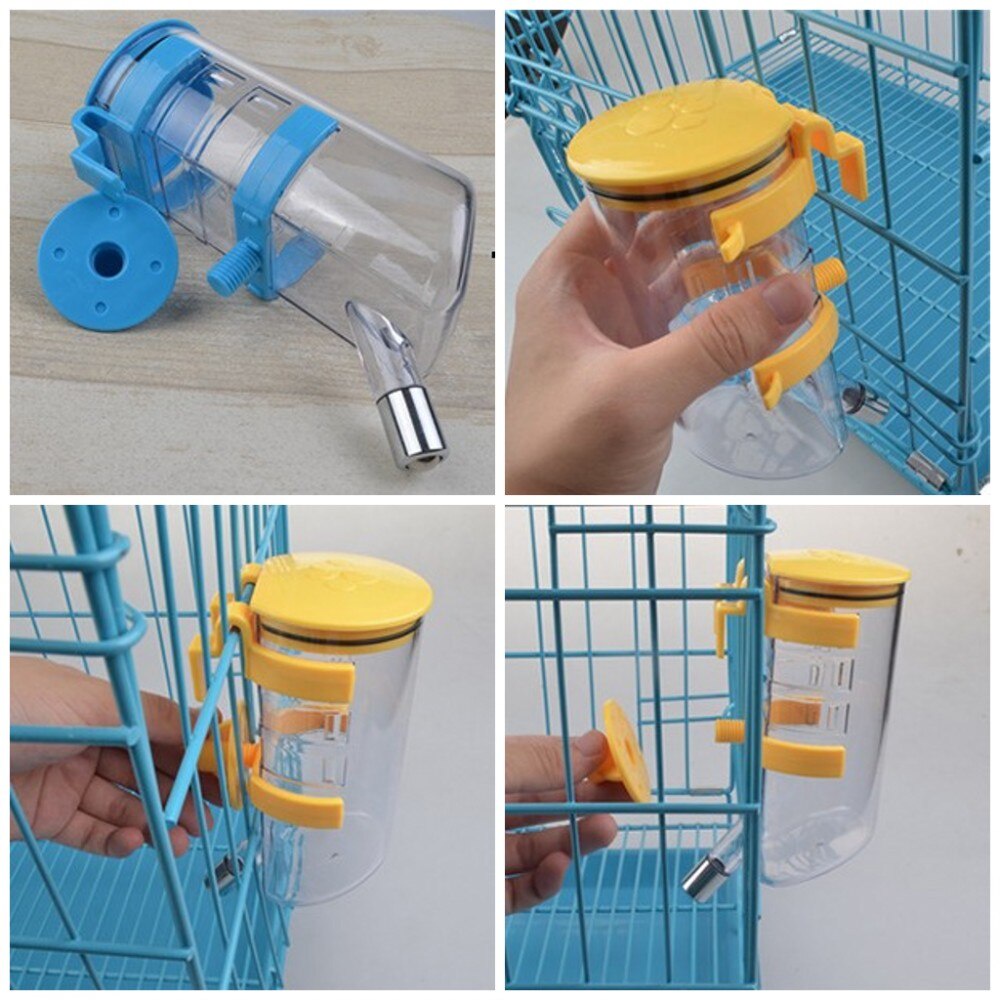 Botol Minum Anjing Kucing Hamster Kelinci 500ml Gantung Kandang Pet Bottle Hanging Cage Water Dispenser Dog Cat Drinking