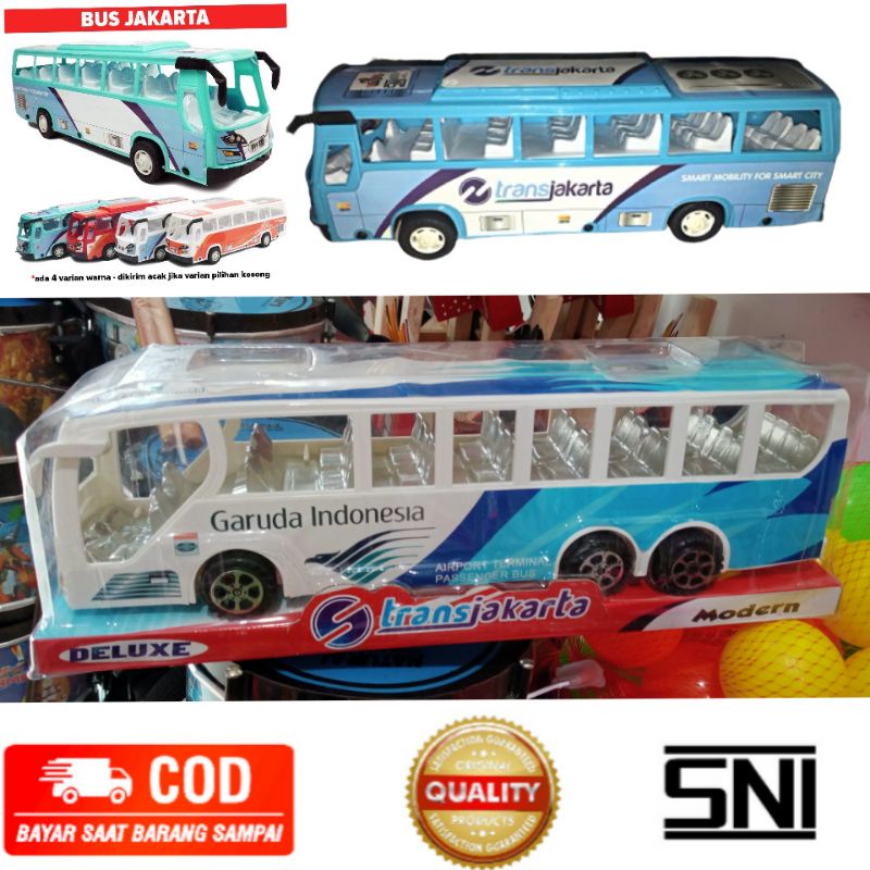 Mainan Mobil Bus Transjakarta Busway - Mainan Mobil Bis Busway