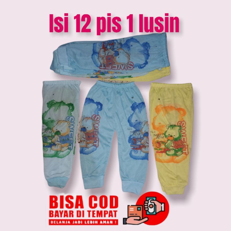 1 lusin celana panjang bayi  pe S.M.L.XL