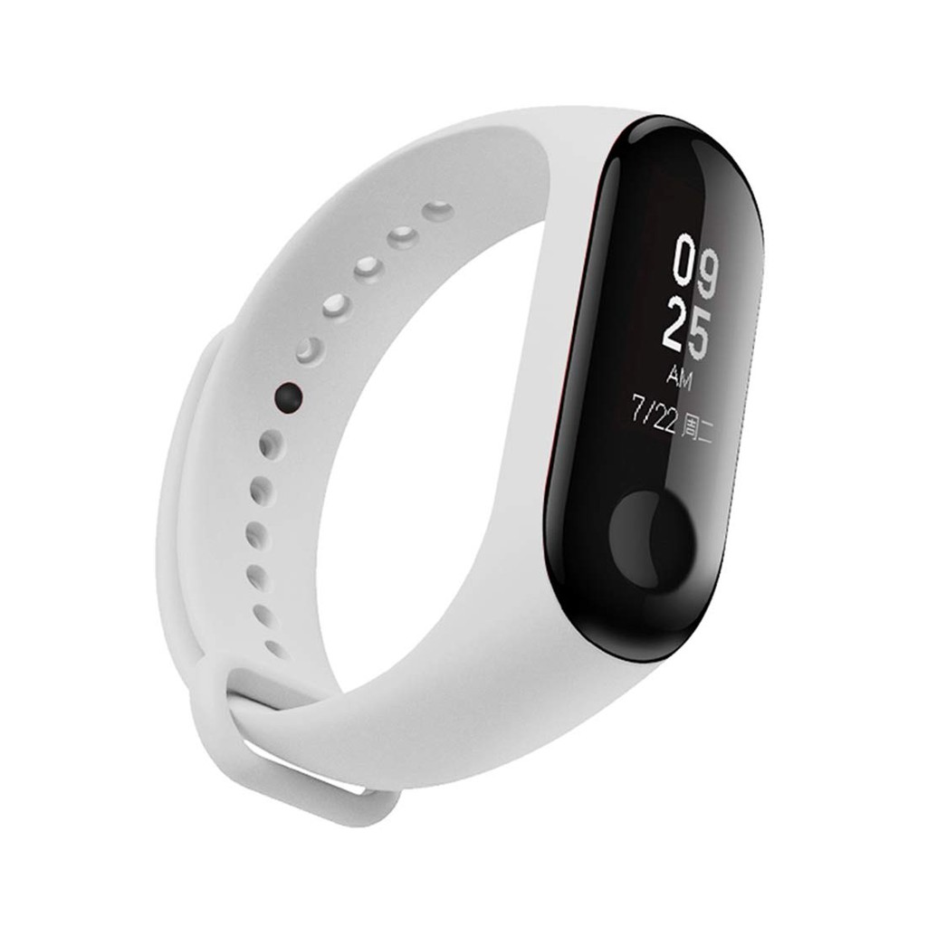 Tali Strap Sports Silicone Wristband for Xiaomi Mi Band 3/4 - White