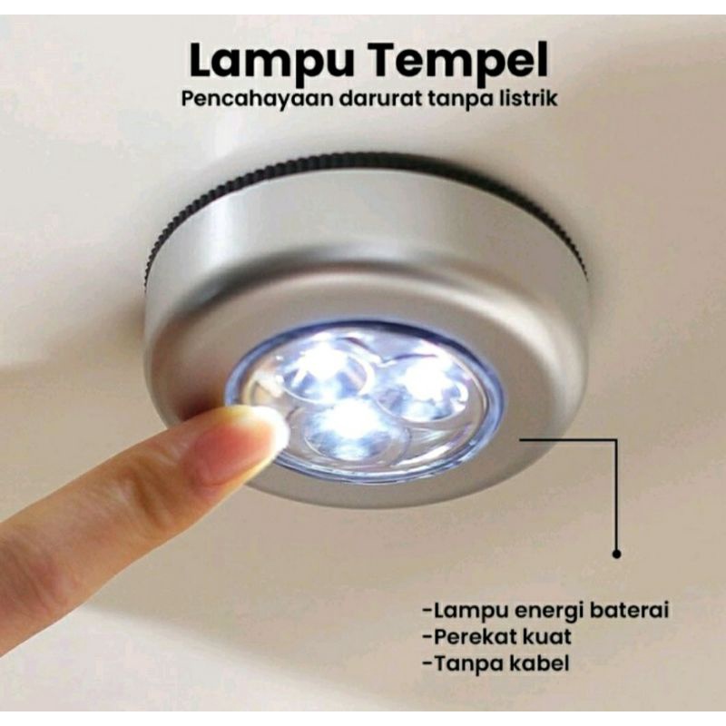 lampu LED dinding tempel