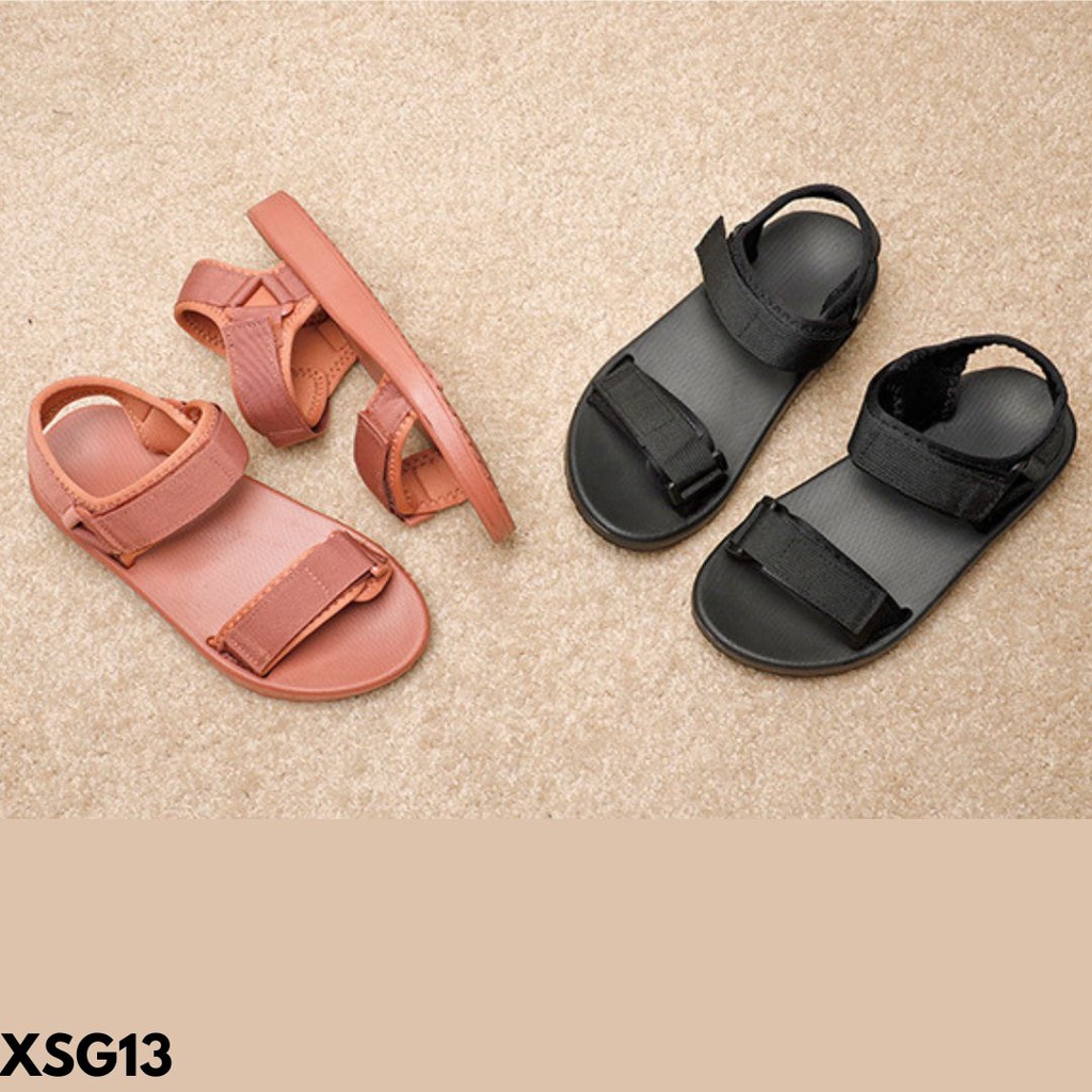 SANDAL WANITA SLING BACK MODE GUNUNG KEREN BAHAN RUBBER COMBI CANVAS IMPORT SG13