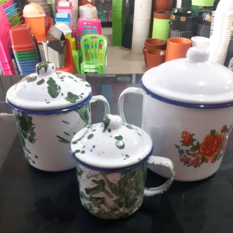 mug enamel, mug blirik, mug jadul 8cm,10cm,12cm