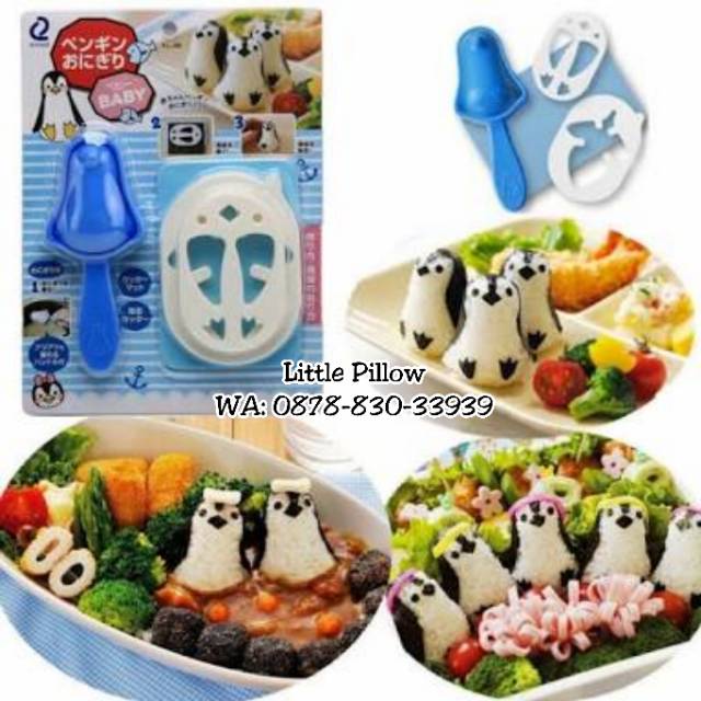 (BABY PINGUIN) Bento Rice Mold Baby Pinguin/Cetakan Bento Pinguin/Cetakan Nasi Bento Karakter