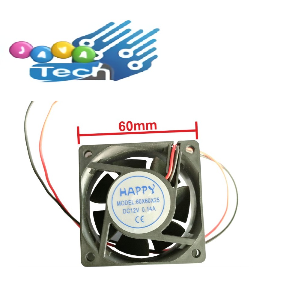 Kipas DC 12V 6cm x 6cm x 2.5cm - Fan DC12V