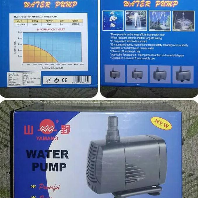POMPA WATER PUMP KOLAM IKAN / AQUARIUM / AIR MANCUR YAMANO WP 105