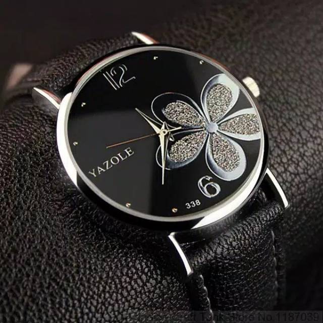 READY STOCK.. JAM TANGAN WANITA YAZOLE FLOWERS ORIGINAL