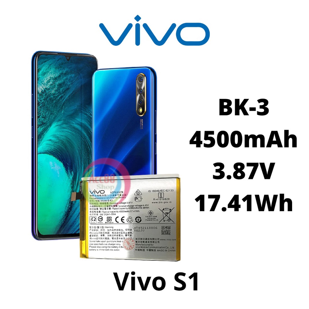 Batre Baterai Battery Original Vivo S1 1907 S1 PRO 1920 B-K3