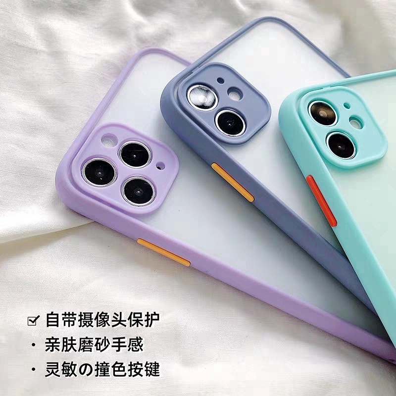 Skin feel TPU soft edge plastic Hard case iPhone 11 Pro Max XS Max XR SE2 i6 7 8Plus Pores