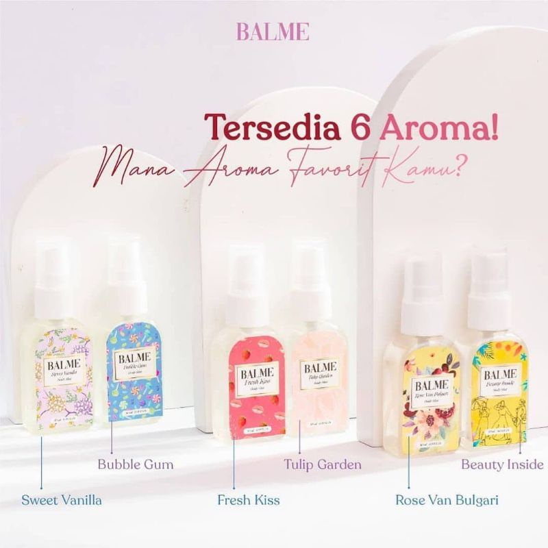 Balme Parfum Wanita Pria Tahan Lama Parfume Farfum Wanita Tahan Lama Dan Wangi 24 Jam Perempuan Non Alkohol Soft Body Mist Spray 30ml