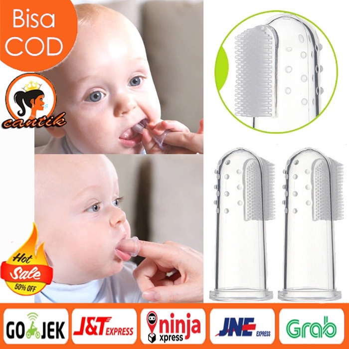 Sikat Gigi Silicon Bayi / Finger Tooth Brush/ Pembersih Mulut Bayi dengan Jari Ibu