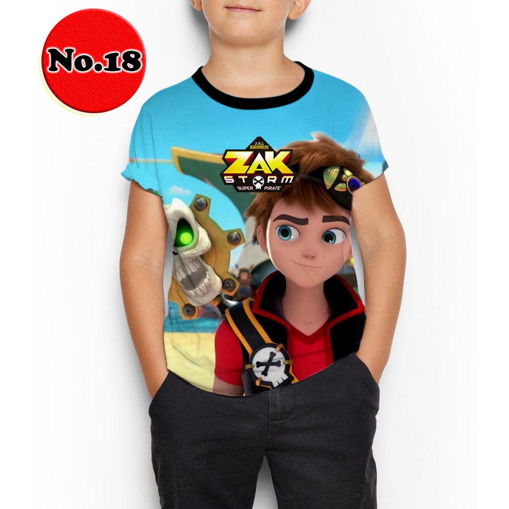 KAOS ZAK STORM 18 SERIAL TV KARTUN ANAK BAJU ANAK
