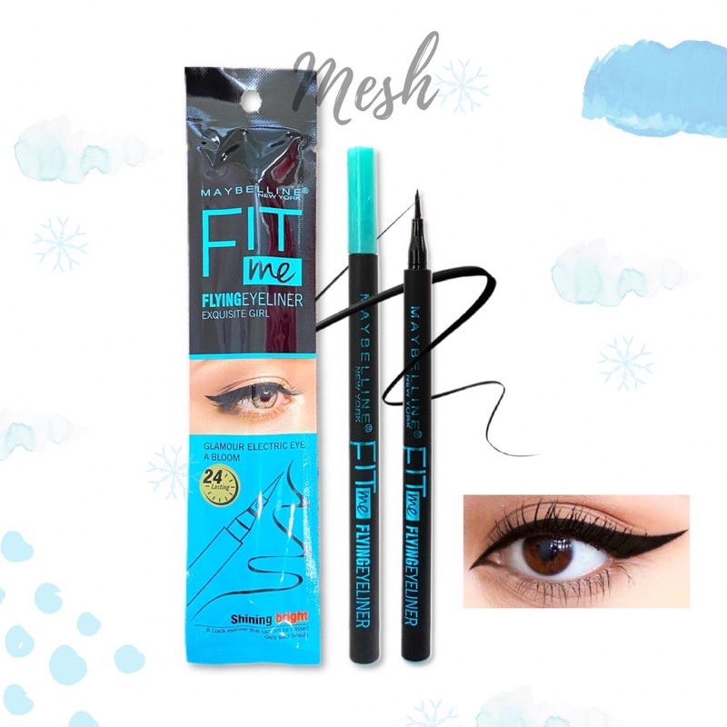 Beauty jaya - Eyeliner Spidol Maybelline Fit Me Waterproof Matte 24 Jam Saset - 1Pcs