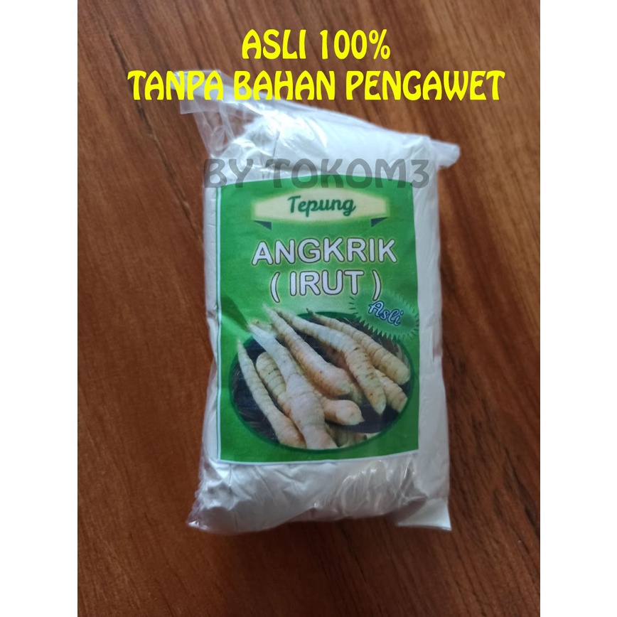 

TEPUNG PATI IRUT 250 gr, PATI ANGKRIK, PATI GARUT 100% ASLI ALAMI TANPA BAHAN PENGAWET TERMURAH