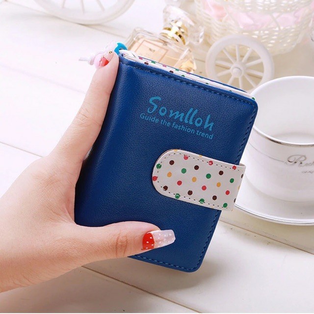 Dompet somlloh size mini / dompet mini wanita cute / dompet lipat murah / muat koin kartu dan uang