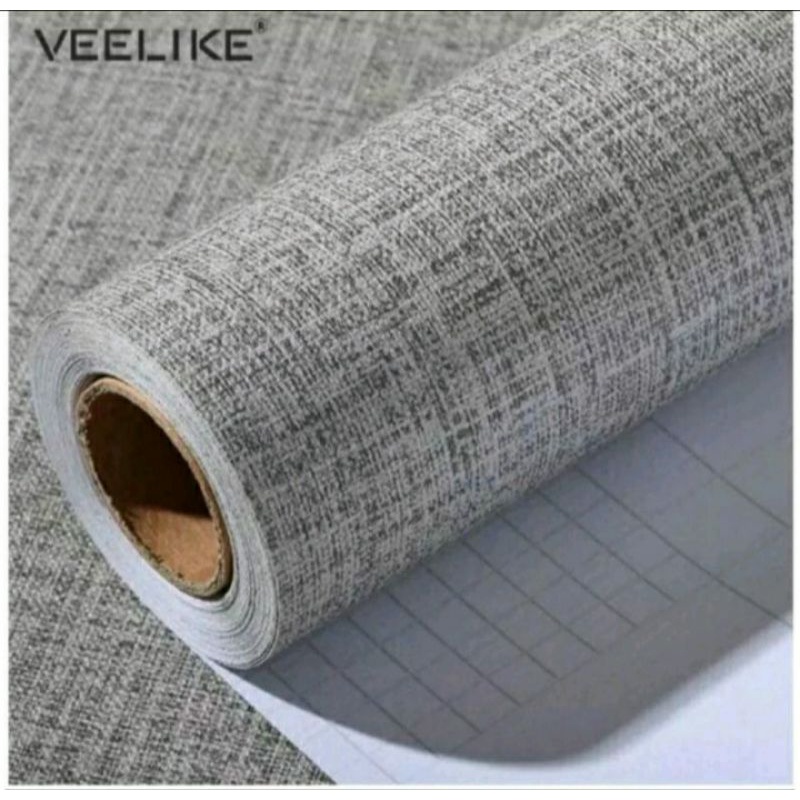 Wallpaper Dinding Stiker Dinding Motif Berserat Kain