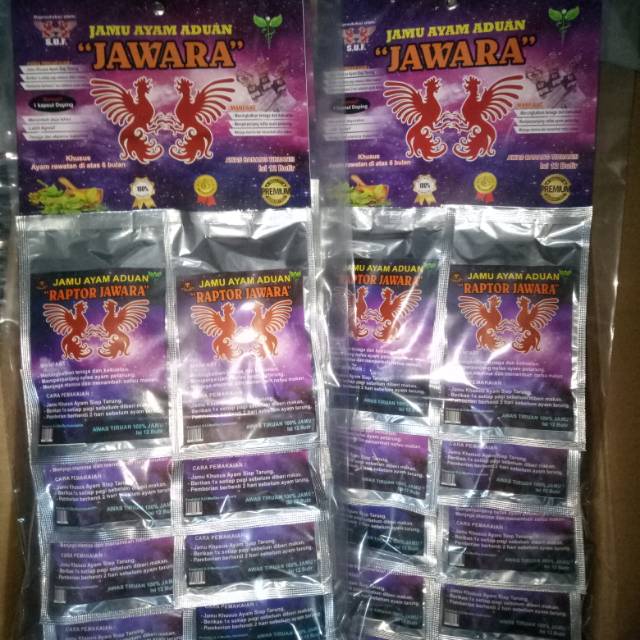 Jamu perawatan ayam aduan. Raptor Jawara
