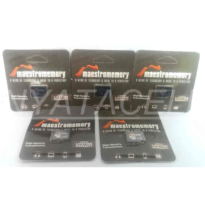 Grosir Memory Maestro 4GB Class 6 (MicroSD/Vgen/V-Gen/Memori/4 GB) termurah