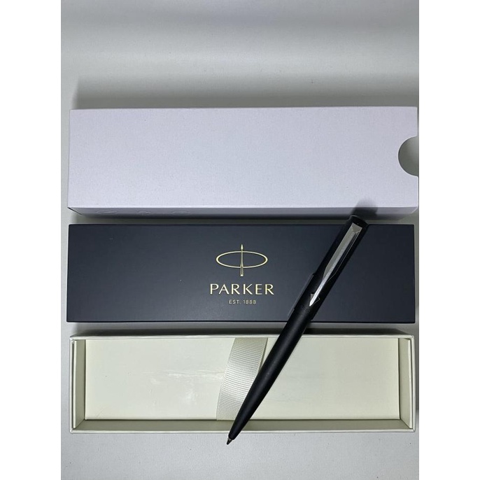 

Office & Stationery | Alat Tulis | Pulpen Parker Vektor M.Black Chrome Trim ( Klip Silver ) | Best Seller