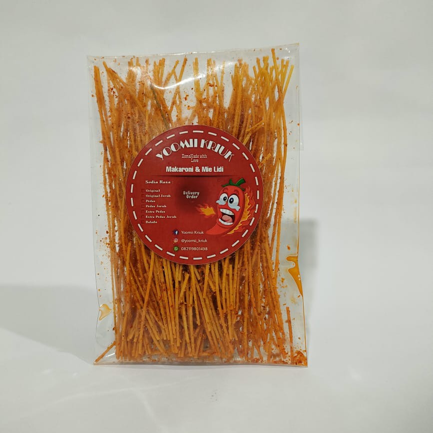 

Mie Lidie Yoomii Kriuk Rasa Pedas Gurih Kemasan 70 gram