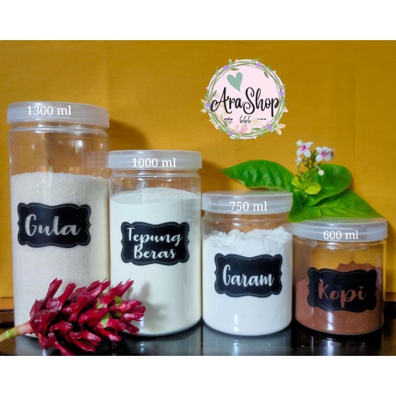Toples Plastik Tempat Bumbu Dapur Kitchen Set